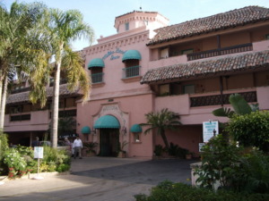 Malibu Beach Inn - Front Entry Before Remodel